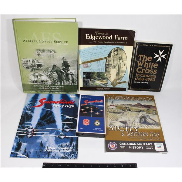 BUNDLE OF CANADIAN MILITARY BOOKS & VHS SNOWBIRDS