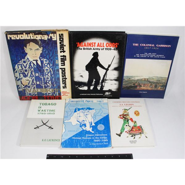BUNDLE OF FOREIGN MILITARY BOOKS INCLUDING HOSTAGE