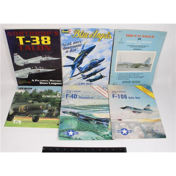 BUNDLE OF MILITARY AIRCRAFT BOOKS INCLUDING BLUE