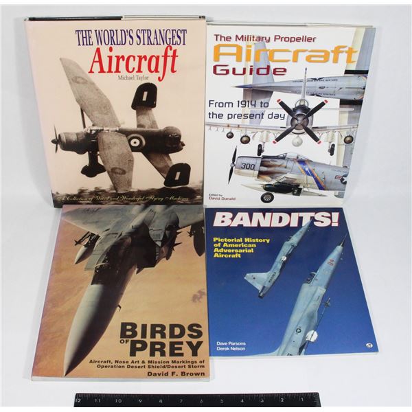 BUNDLE OF MILITARY AIRCRAFT BOOKS INCLUDING THE