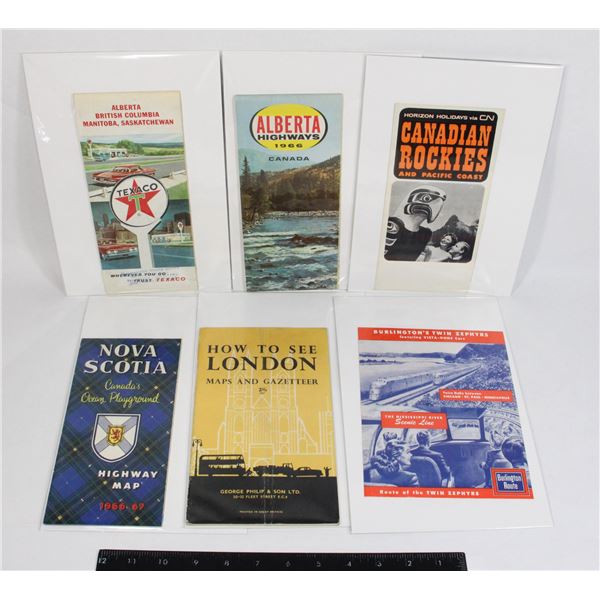 MIXED LOT OF VINTAGE TRAIN MAPS/ TIMETABLES