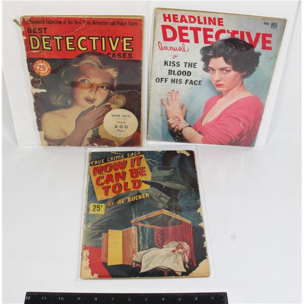 BUNDLE OF VINTAGE PULP MAGAZINES INCLUDING: