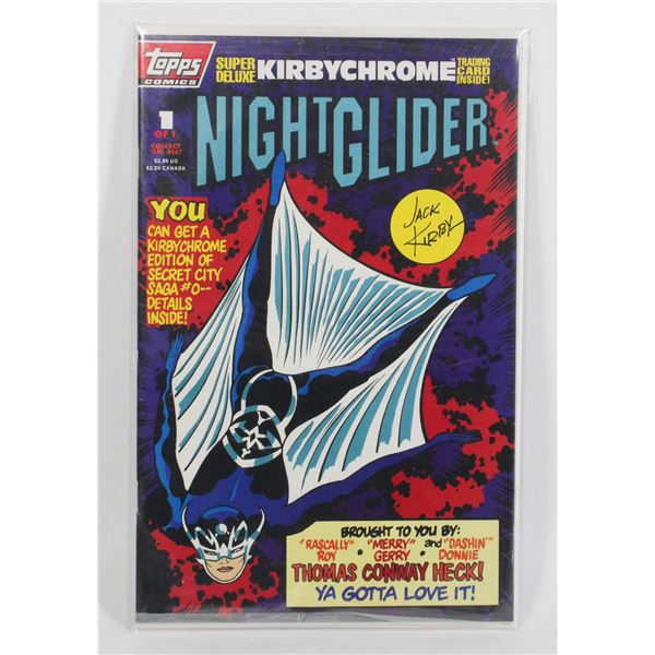 Topps Comics Nightglider #1 Sealed w/ Card 1993