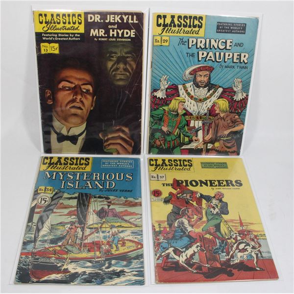 CLASSICS ILLUSTRATED COMICS INCLUDING DR JEKYLL