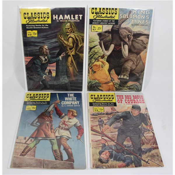 CLASSICS ILLUSTRATED COMICS INCLUDING HAMLET BY