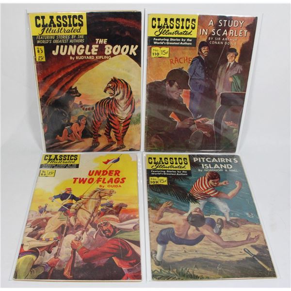 CLASSICS ILLUSTRATED INCLUDING THE JUNGLE BOOK