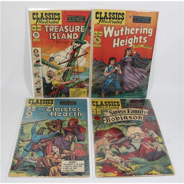 CLASSICS ILLUSTRATED COMICS INCLUDING TREASURE