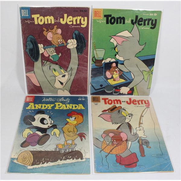 DELL COMIC BOOKS INCLUDING TOM AND JERRY