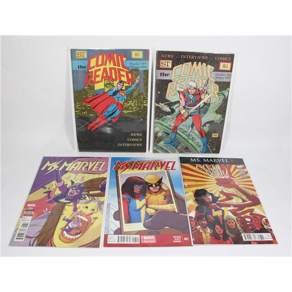 BUNDLE OF MARVEL COMICS INCLUDING THE COMIC READER