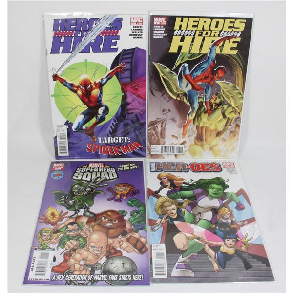 MARVEL COMICS INCLUDING HEROES FOR HIRE