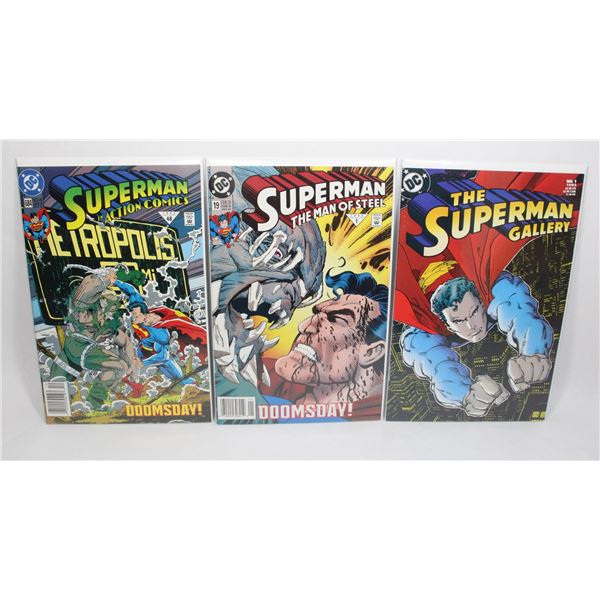 SUPERMAN COMIC BUNDLE INCLUDING MAN OF STEEL #19