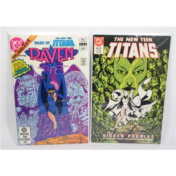 THE NEW TEEN TITANS COMICS INCLUDING RAVEN #2