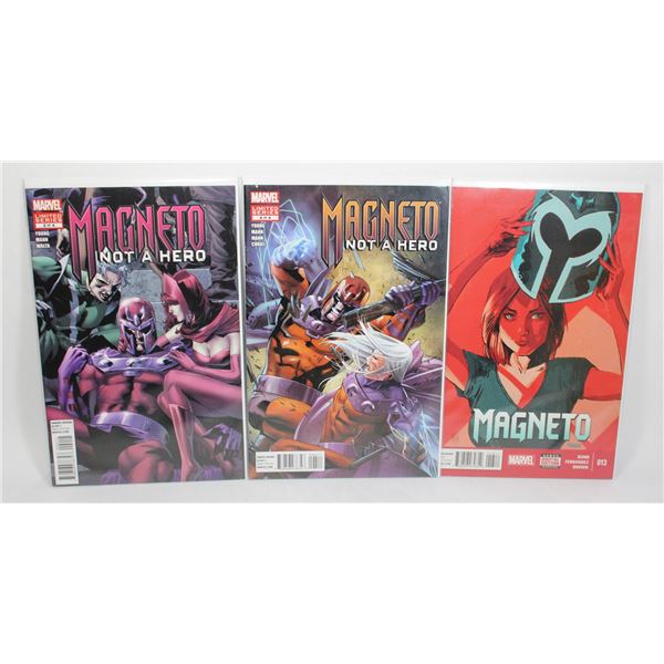 BUNDLE OF MAGNETO COMICS INCLUDING NOT A HERO