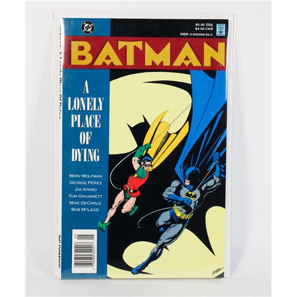 DC COMICS BATMAN A LONELY PLACE OF DYING
