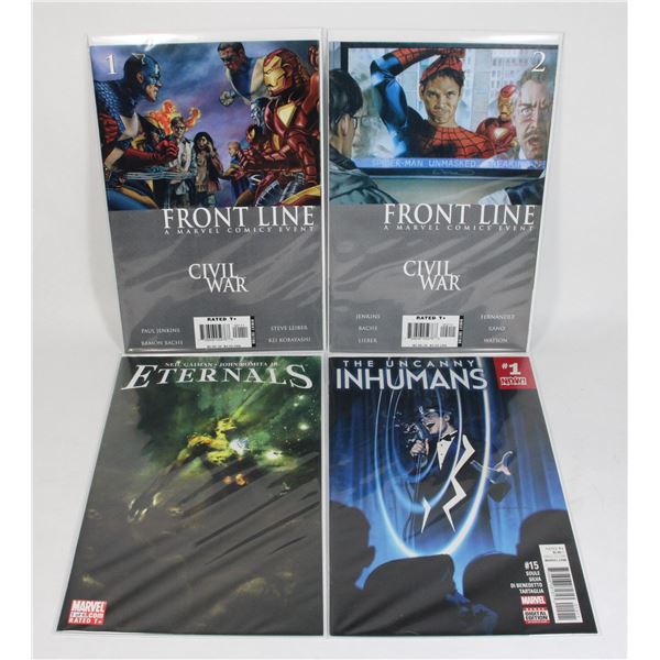 COLLECTION OF COMICS INCLUDING MARVEL CIVIL WAR