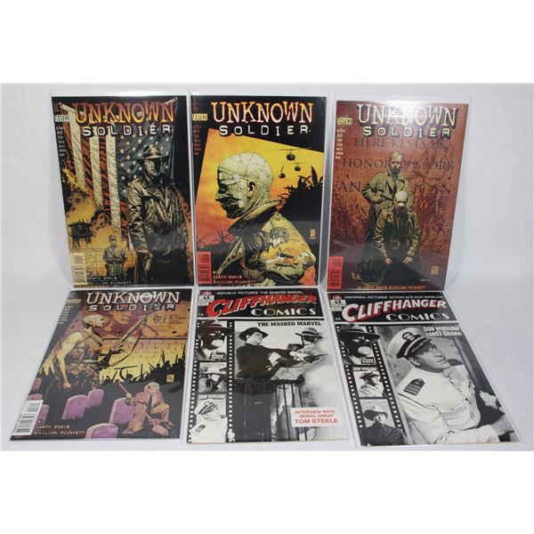 COLLECTION OF COMICS INCLUDING UNKOWN SOLDIER