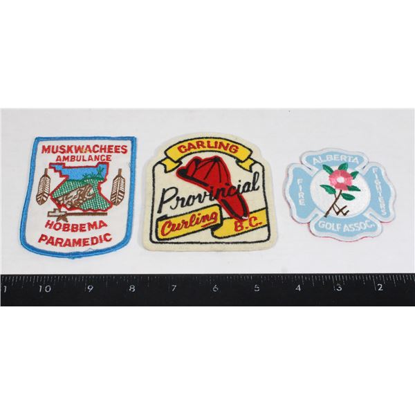 LOT OF ASSORTED EMERGENCY INSIGNIA PATCHES