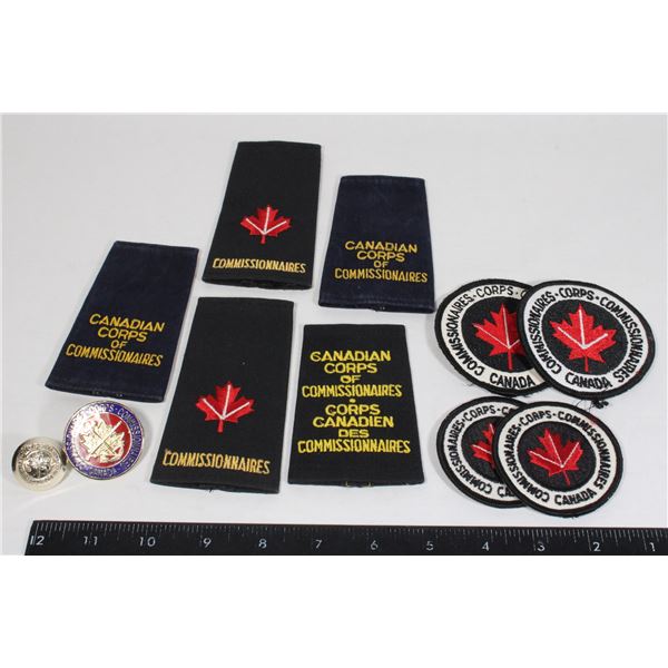 LOT OF CANADIAN CORPS OF COMMISSIONAIRES INSIGNIA