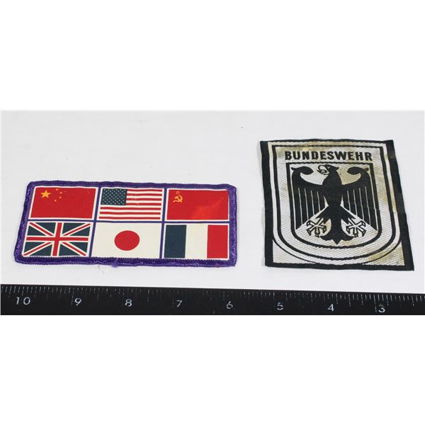 LOT OF 2 PATCHES INCLUDING INTERNATIONAL SCOUTING