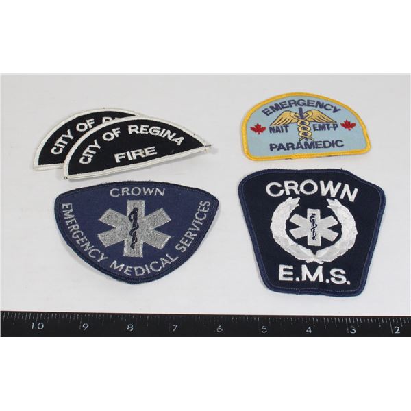 LOT OF ASSORTED EMERGENCY INSIGNIA PATCHES