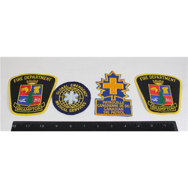 LOT OF ASSORTED EMERGENCY INSIGNIA PATCHES