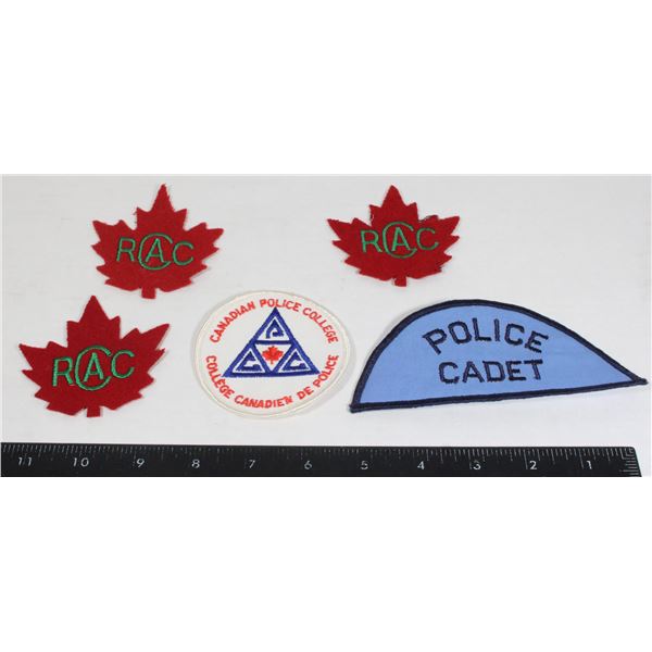 LOT OF CADET INSIGNIA PATCHES INCLUDING, CANADIAN