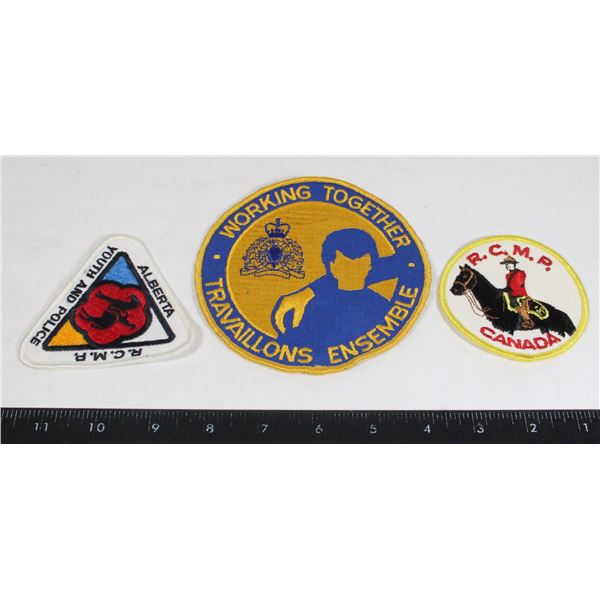 LOT OF RCMP INSIGNIA PATCHES INCLUDING RCMP