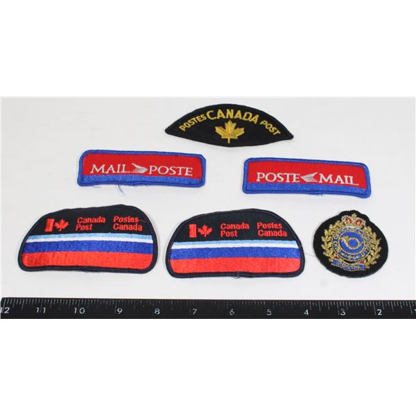 LOT OF CANADA POST INSIGNIA PATCHES INCLUDING