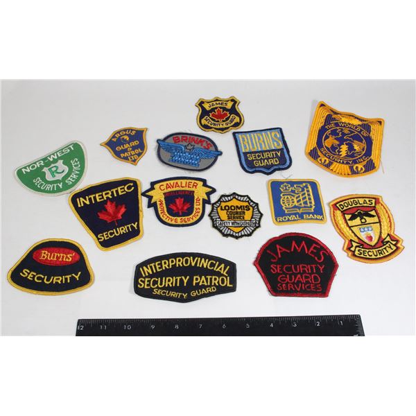 LOT OF ASSORTED SECURITY INSIGNIA PATCHES