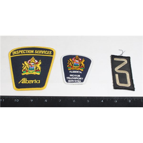 LOT OF TRANSPORTATION INSIGNIA PATCHES INCLUDES,