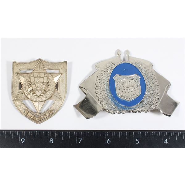 PORTUGAL LISBON LISBOA POLICE CAP BADGE
