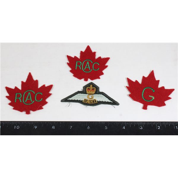 LOT OF CADET INSIGNIA PATCHES INCLUDING, RCAF