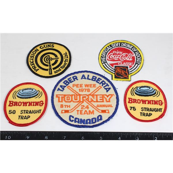 LOT OF SPORTS THEME INSIGNIA PATCHES INCLUDING NHL