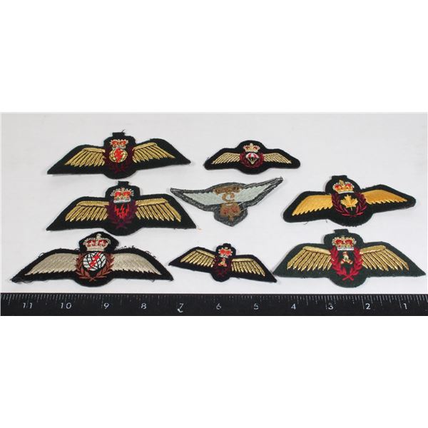 LOT OF ROYAL CANADIAN AIR FORCE WINGS. FLIGHT