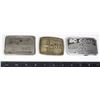 Image 1 : THREE VINAGE BELT BUCKLES INCLUDING BC COAL, AND