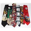 Image 1 : 6 VINTAGE MEN'S TIES FIVE ARE SPORTS DESIGNS AND