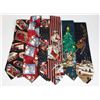 Image 1 : 6 ASSORTED CHRISTMAS DESIGN VINTAGE MEN'S TIES