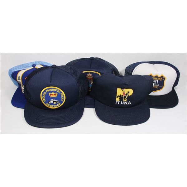 LARGE LOT OF LAW ENFORCEMENT BALLCAPS