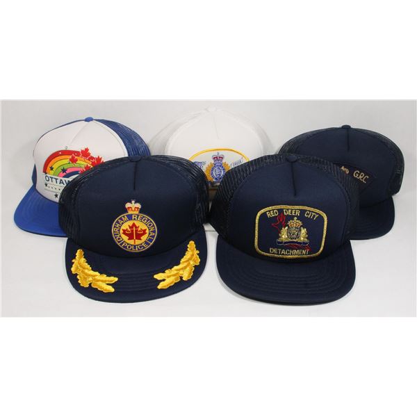 LARGE LOT OF LAW ENFORCEMENT BALLCAPS