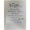 Image 1 : It's The Most Wonderful Time of the Year Signed Book Vin Scully Larry Harper JSA