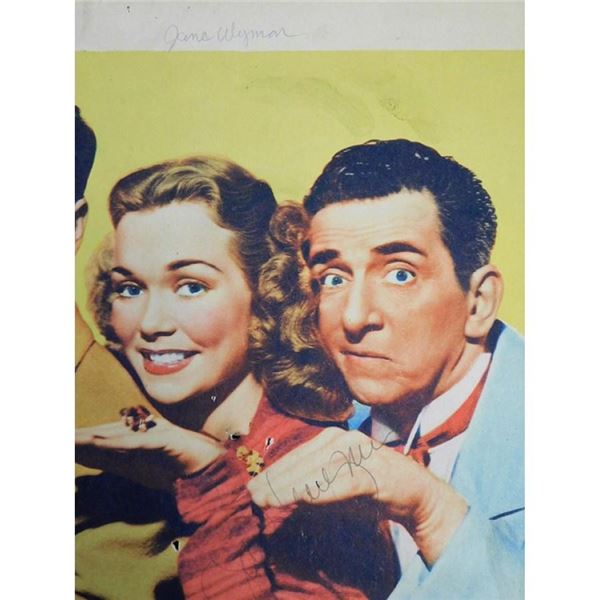 The Body Disappears Jane Wyman Signed Lobby Card