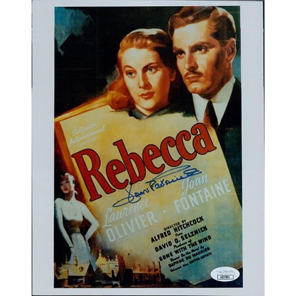 Rebecca Actress Joan Fontaine Signed 8x10 Glossy Photo Spots