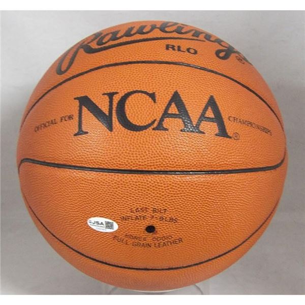 UCLA Bruins John Wooden Signed Rawlings NCAA Basketball JSA Authenticated Personalized