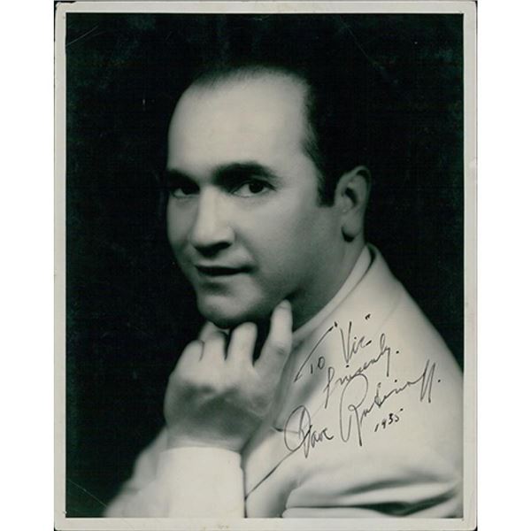 Violinist David Rubinoff signed photo. JSA Authenticated