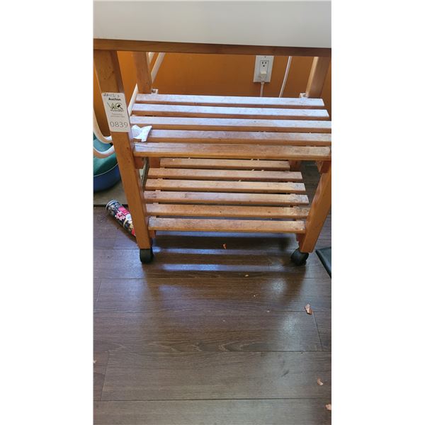 Slatted Wood Cart C