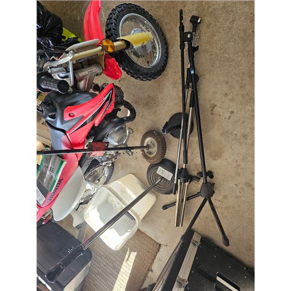 Mic Stands & Optimus Speakers  B