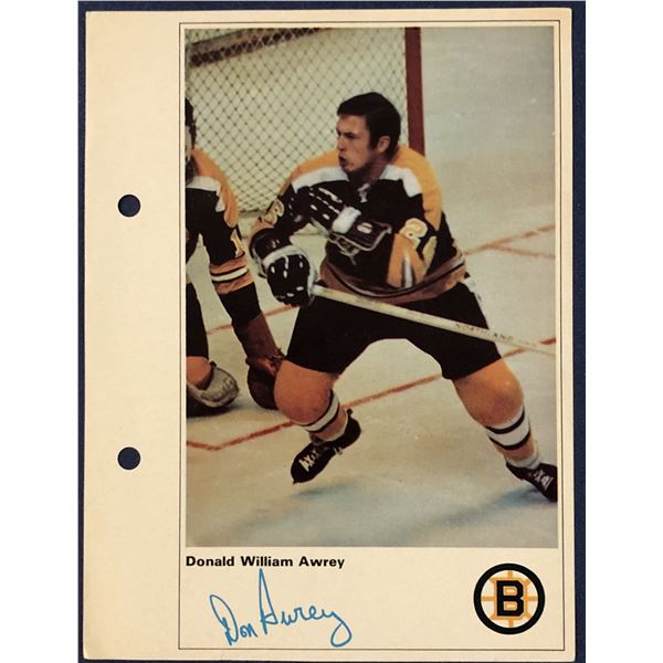 1971 TORONTO SUN NHL ACTION PLAYERS - DON AWREY