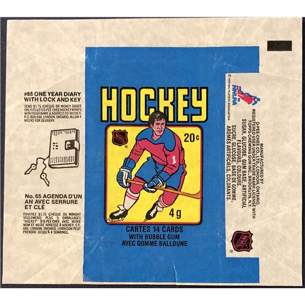 1979-80 O-PEE-CHEE NHL HOCKEY WRAPPER - WAYNE GRETZKY ROOKIE YEAR