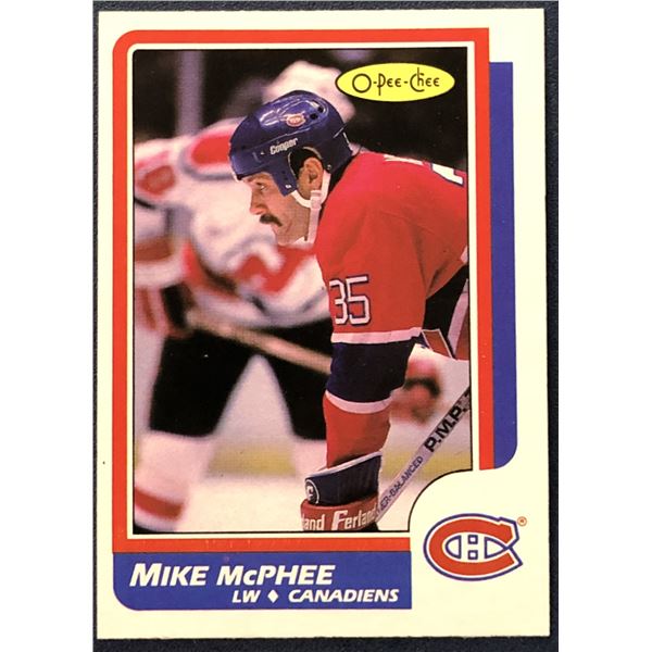 1986-87 O-PEE-CHEE MIKE McPHEE