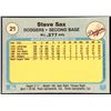 Image 2 : 1982 FLEER STEVE SAX ROOKIE CARD